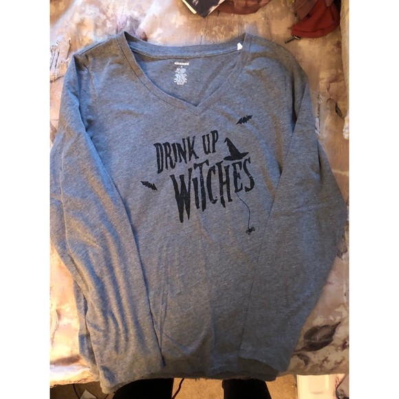 Halloween Drink Up Witches Long Sleeve Tee - Small - Picture 2 of 3